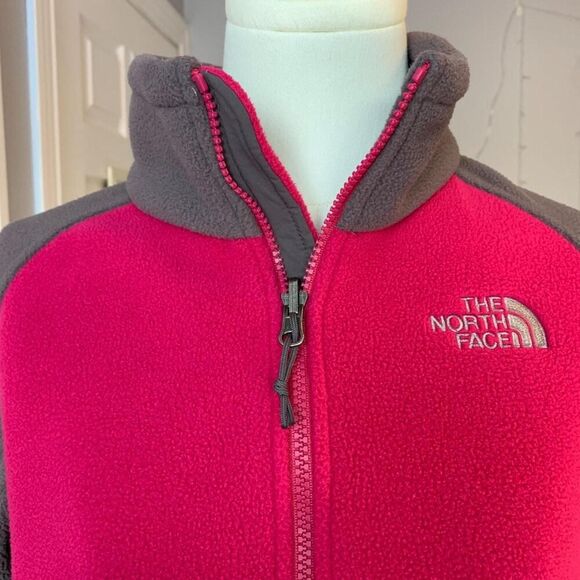 The North Face Women's Full Zip Fleece Jacket in Pink Gray Size Large - Picture 3 of 8